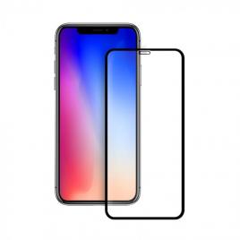 Folie Sticla Premium compatibila cu iPhone 11 & iPhone XR (6.1) 5D Full Cover (acopera tot ecranul) Full Glue Negru
