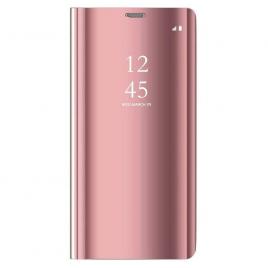 Husa Carte Clear View pentru Samsung Galaxy A32 4G Functie Stand Roz