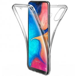 Husa Full TPU 360 (fata + spate) compatibila cu Samsung A20E Transparent