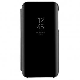 Husa compatibila cu Huawei P Smart Z Clear View Flip Mirror Stand Neagra