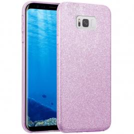 Husa protectie  cu sclipici Samsung S8 Rose