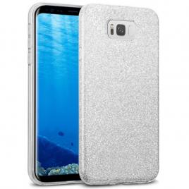 Husa protectie cu sclipici Samsung S8 Argintiu
