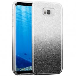 Husa protectie cu sclipici Samsung S8 PLUS Gradient Color TPU Sclipici - Negru