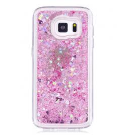 Husa protectie sclipici lichid pentru Samsung Galaxy S7-ROZ