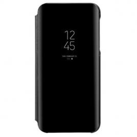 Husa stand flip mirror clear view Samsung J6 Plus (2018) BLACK