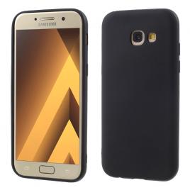 SET husa protectie din silicon neagra+folie sticla securizata pentru SAMSUNG GALAXY A5 2017