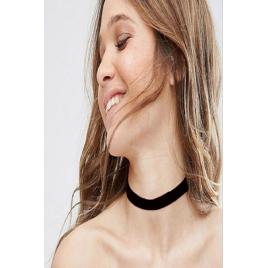 Choker fashion slim band black - colier elegant pentru gat - black delux