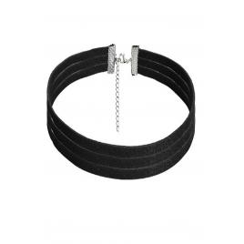 Choker fashion black ms - colier elegant pentru gat - black delux