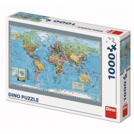 Puzzle - harta politica a lumii (1000 piese)