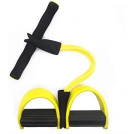 Banda elastica multifunctionala cu suport pentru picioare perfecta pentru tonifiere Negru