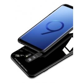 Husa Samsung Galaxy S8 Back Glasshusa cu sticla securizata spate Neagra