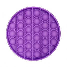 Jucarie antistres POPIT din silicon - mov - rotunda 12 cm