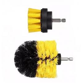 Set 2 Perii pentru Mocheta & Uz casnic / Profesional - - Detailing Carpet Brush cu Adaptor Bormasina