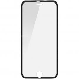 Folie de sticla 3D securizata cu rama metalicaBlack pentru Apple iPhone 6 / Apple iPhone 6S protectie completa margini curbate
