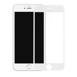 Folie de sticla pentru Apple iPhone 85D Alb
