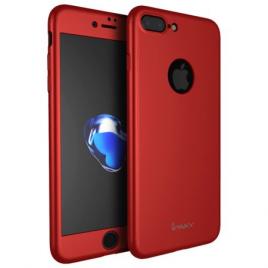 Husa FullBodyiPaky Original Red pentru Apple iPhone 8 Plus acoperire completa  360grade cu folie de protectie gratis