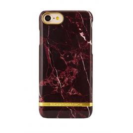 HusaMarble Red TPUhusa cu insertii marmura rosie - aurie pentru Apple iPhone 7 Plus