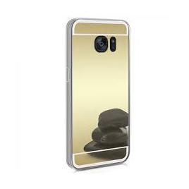 Husa cu efect de oglinda Samsung Galaxy S6 Edge Gold Perfect Fit