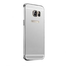 Husa cu efect de oglinda Samsung Galaxy S7 Edge Silver Perfect Fit