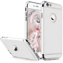 Husa cu folie de protectie inclusa pentru iPhone 6Pro Silver Plated Perfect Fit
