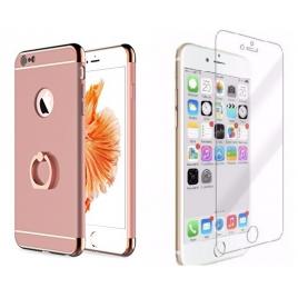 Husa cu folie de protectie inclusa pentru iPhone 7 PlusPro Rose-Gold Gold Plated Perfect Fit