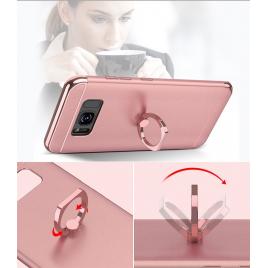 Husa protectie pentru Samsung Galaxy A5 2017 Luxury Rose-Gold Plated cu Inel de sustinere