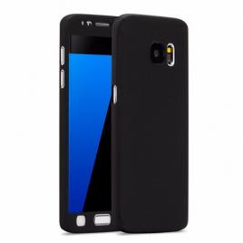 Husa protectie pentru Samsung Galaxy A7(2016) Black Fullbody fata-spate folie de protectie gratis