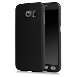 Husa protectie pentru Samsung Galaxy J3 (2016) Negru Fullbody fata-spate folie de protectie gratis