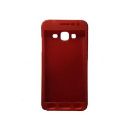 Husa protectie pentru Samsung Galaxy J3 (2016) Rosu Fullbody fata-spate folie de protectie gratis