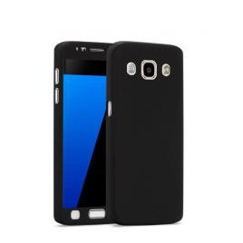 Husa protectie pentru Samsung Galaxy J7(2016) Negru Fullbody fata-spate folie de protectie gratis