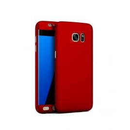 Husa protectie pentru Samsung Galaxy S6 Edge Rosu Fullbody fata-spate folie de protectie gratis