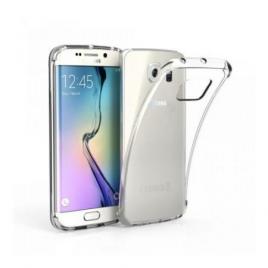 Husa protectie pentru Samsung Galaxy S6 Edge Transparent Slim folie de protectie gratis