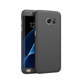 Husa protectie pentru Samsung Galaxy S7 Negru Fullbody fata-spate folie de protectie gratis