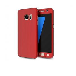 Husa protectie pentru Samsung Galaxy S7 Rosu Fullbody fata-spate folie de protectie gratis