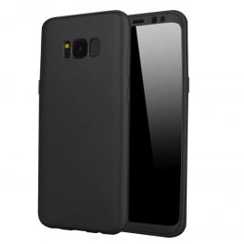Husa protectie pentru Samsung Galaxy S8 Negru Fullbody fata-spate folie de protectie gratis
