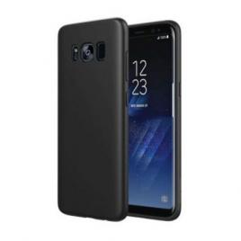 Pachet husa Samsung Galaxy S7 EdgeAntisoc TPU Black cu folie de protectie gratis