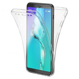 Husa Samsung Galaxy A8 2018 FullBody ultra slim TPUfata - spate transparenta