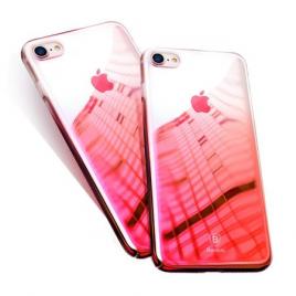 Husa protectie pentru iPhone 6 Pink Gradient Translucent Hard Case