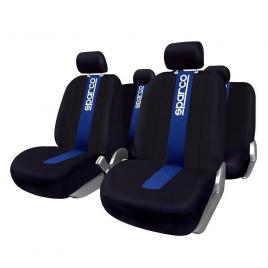 Set 11 bucati huse scaune auto Sparco blue spider