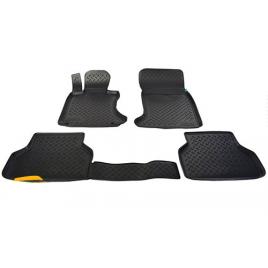 Set 4 covoare  cauciuc stil tavita BMW Seria 7 F01 lung 2008-2015