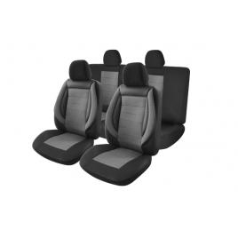 Set 9 bucati huse scaune auto Exclusive fabric sport negru cu gri