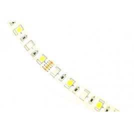 Rola banda 12V cu 1 rand LED SMD 5050 ALB si 1 rand LED SMD RGB 60led/m IP65 + telecomanda 40 taste