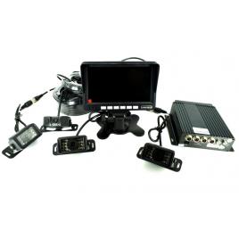 Sistem DVR kit monitor senzor parcare + 4 camere video