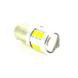 Bec o faza T.N BAU15S 5630 18SMD canbus 9V-30V nonpolar lumina: rosie