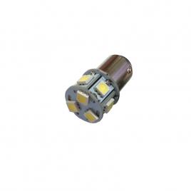 Set  2 becuri LED BA15S 9 SMD 5050 12V ALB