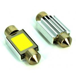 Set 2 becuri LED COB SOFIT 36MM 2W 12V ALBA CANBUS