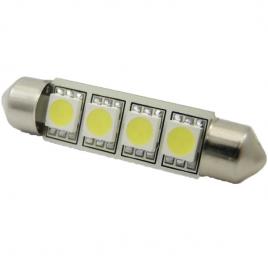 Set 2 becuri LED SOFIT 42MM 4 SMD 5050 24V ALBA