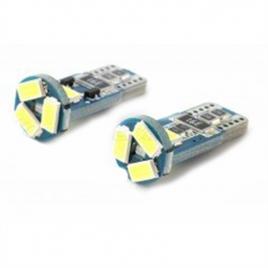 Set 2 becuri LED T10 5 SMD 5730 12V ALBA CANBUS