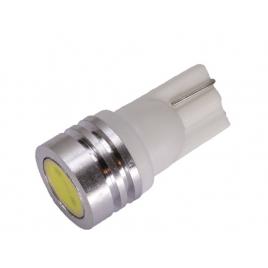 Set 2 becuri LED T10 COB 12V 0.5W ALB