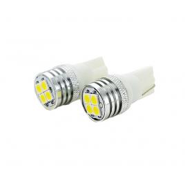 Set 2 becuri T10 4LED 3030 4W 12V CANBUS Lumina alba